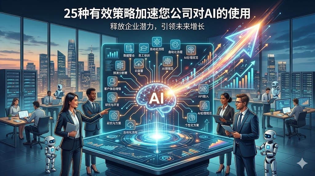 25种有效策略加速您公司对AI的使用